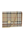 Burberry Checkered Clutch & Chain Strap