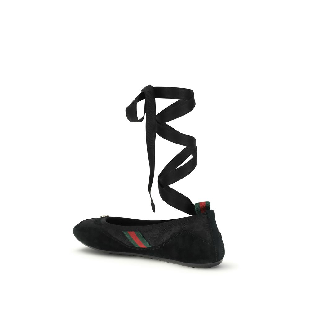 Gucci Shift Black Ballerina Flats