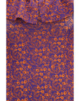 Kristina Ti Ditsy Floral Ruffle Neckline Winter Maxi Dress