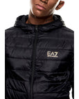 EA7 Emporio Armani Hooded Puffer Jacket - Black