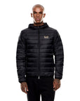 EA7 Emporio Armani Hooded Puffer Jacket - Black