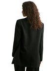 Only Pinstripe Blazer - Black