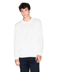 Armani Exchange White Crewneck Sweater