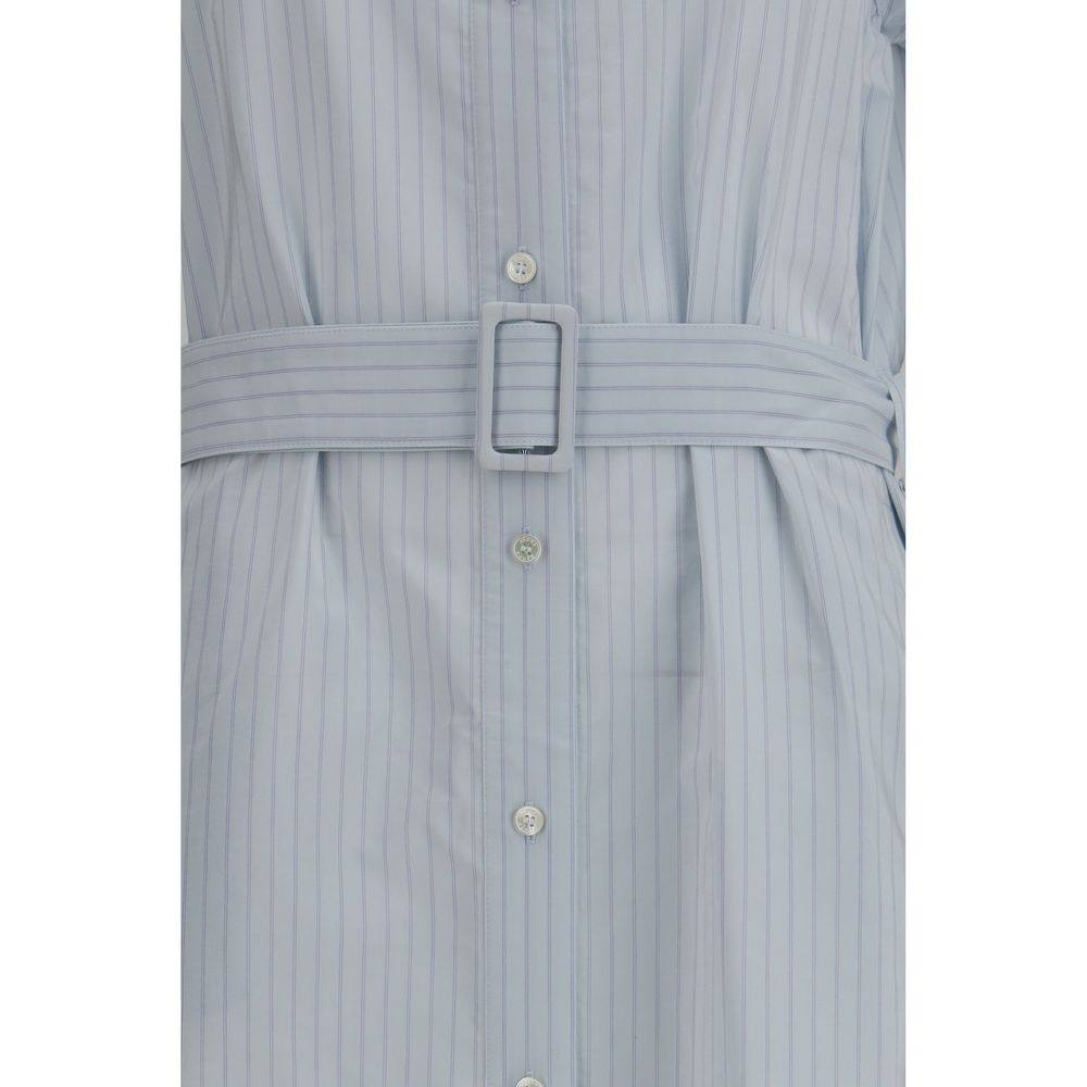 Jacob Cohen Striped Chemisier Midi Long Dress - Light Blue