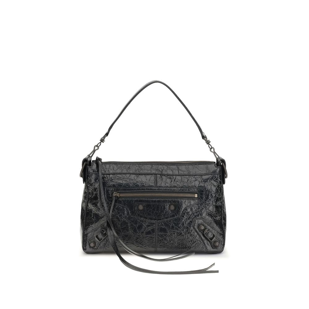 Balenciaga Le City Moto Small Shoulder Bag - Black