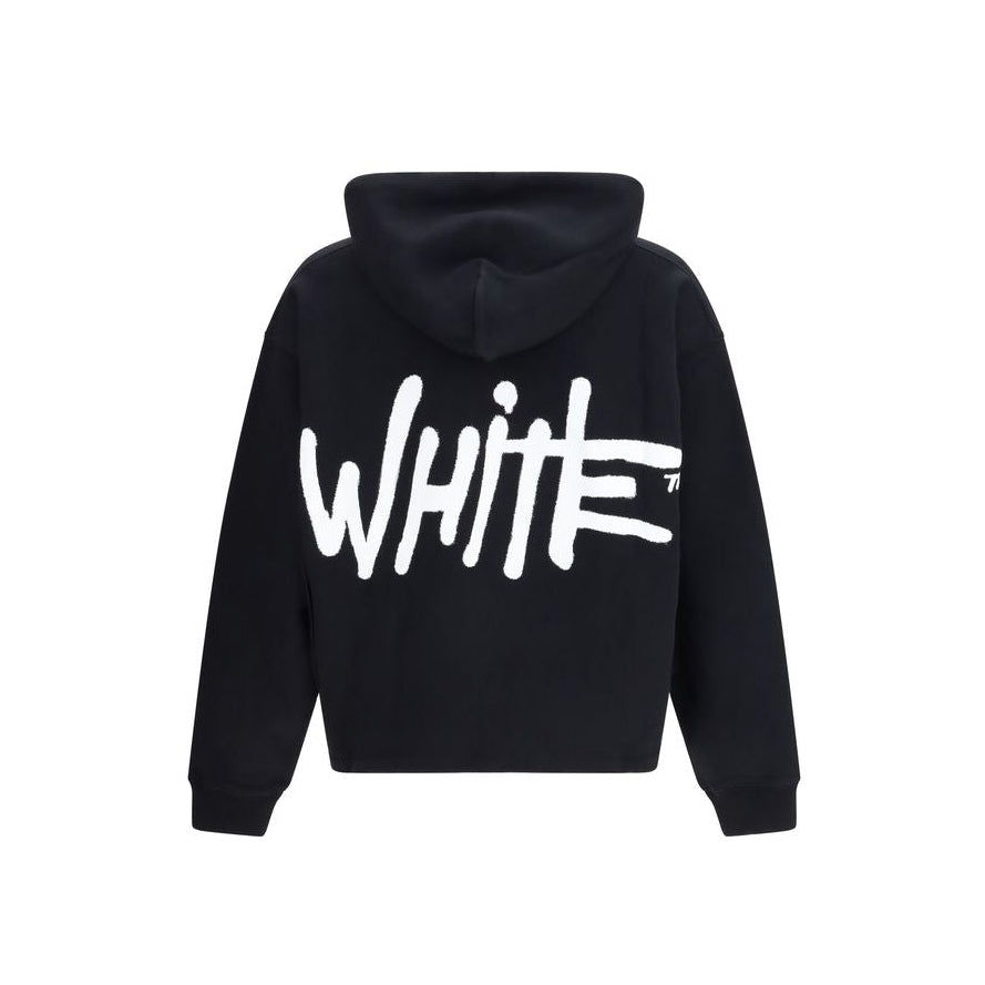 Off-White Spray Logo Hoodie - Black