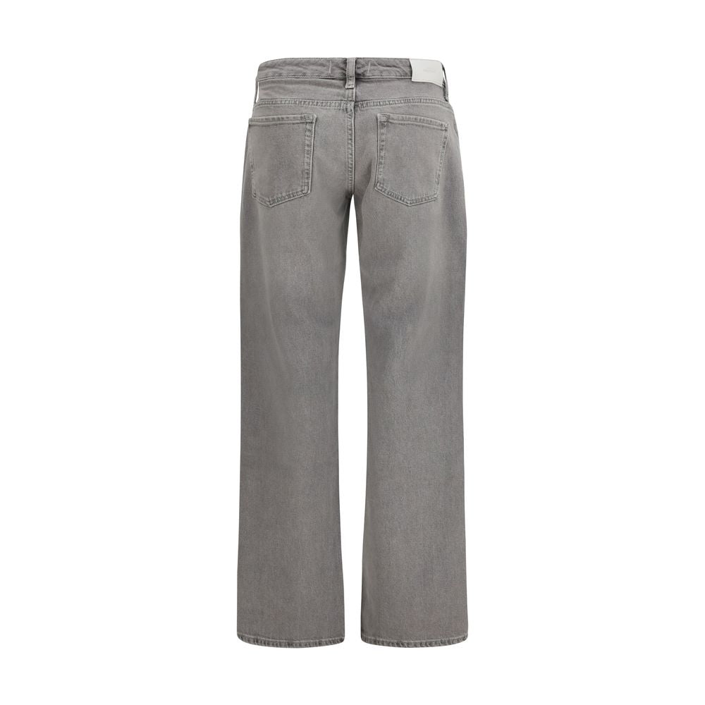7FOR Straight-Leg Relaxed Fit Jeans - Gray/Grey