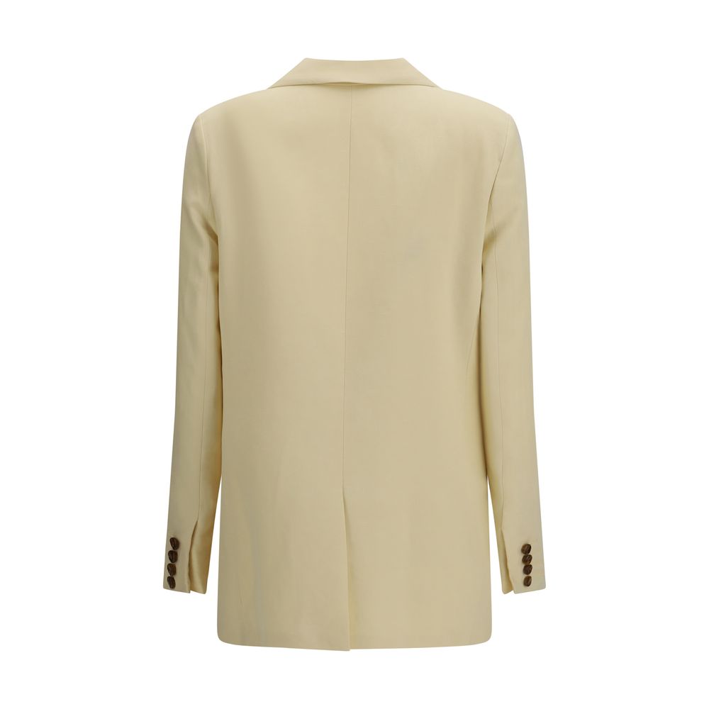 Blazé Milano The Savannah Everyday Linen-Silk Blazer - Beige