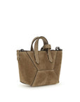 Brunello Cucinelli Brown Leather Tote & Shoulder Bag