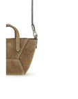Brunello Cucinelli Brown Leather Tote & Shoulder Bag