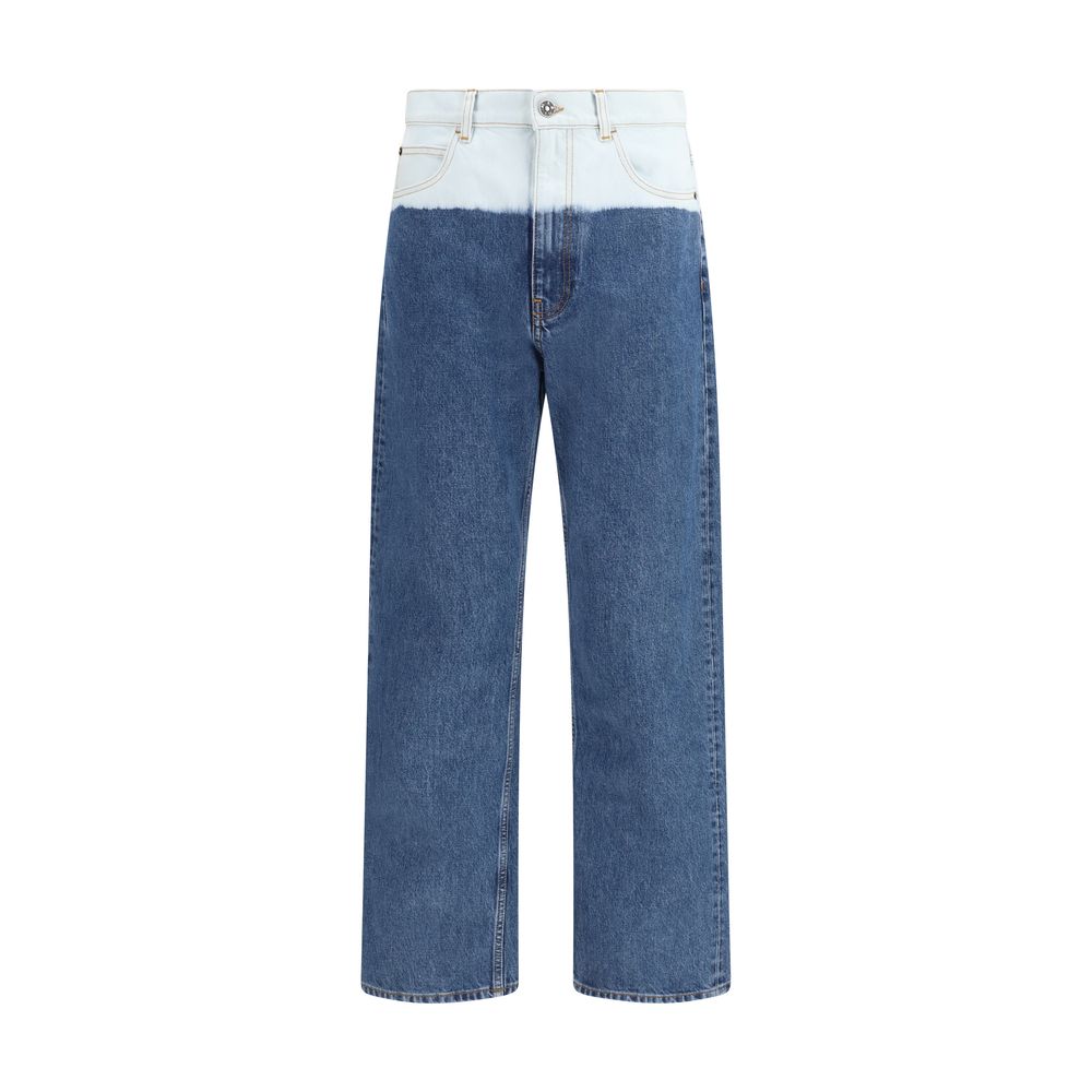 Marni Bleach Dipped Straight-Leg Jeans
