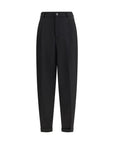 Marni Virgin Wool Tapered Pants - Black