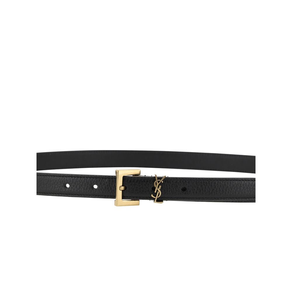 Saint Laurent Waist Leather Belt - Black
