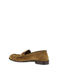 Saint Laurent Suede Leather Loafers - Brown