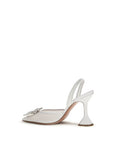 Amina Muaddi Begum Slingback Heels - White