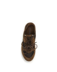 Miu Miu Brown Suede Athletic Sneakers