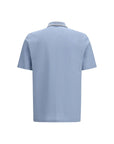 Ferragamo Cotton Polo Shirt - Light Blue