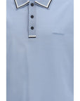 Ferragamo Cotton Polo Shirt - Light Blue
