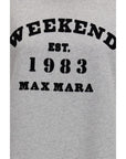 Max Mara Logo Gray/Grey Cotton Sweatshirt