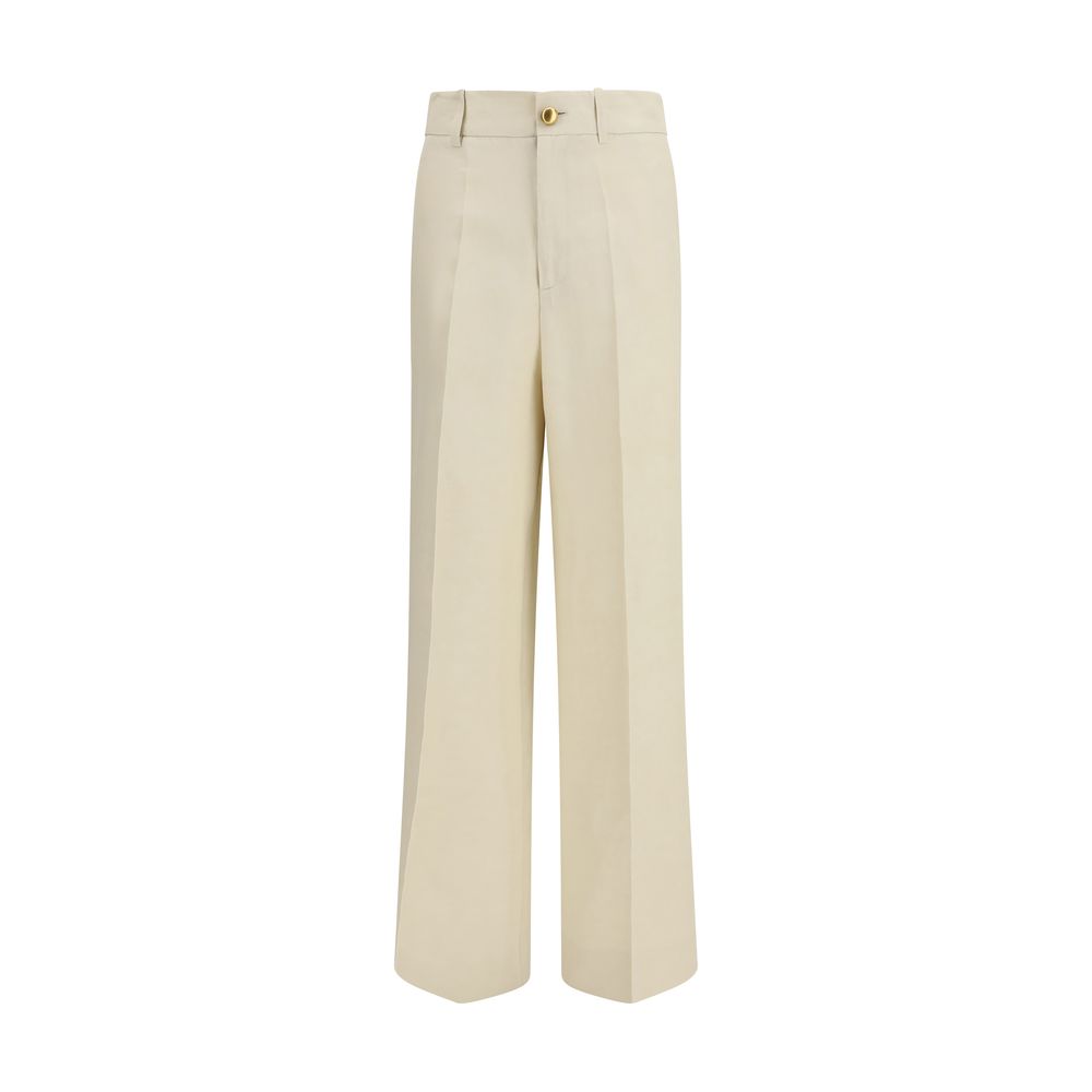 P.A.R.O.S.H. Raisa Wide Leg Pants - Ivory
