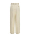 P.A.R.O.S.H. Raisa Wide Leg Pants - Ivory
