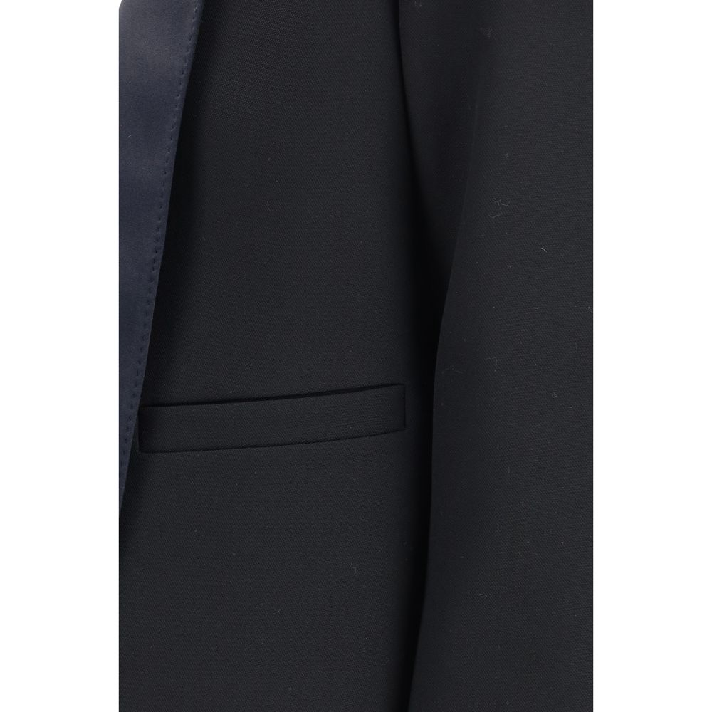 Tom Ford Wool Cropped Blazer - Black