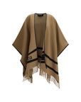 Max Mara Wool Poncho - Warm Beige