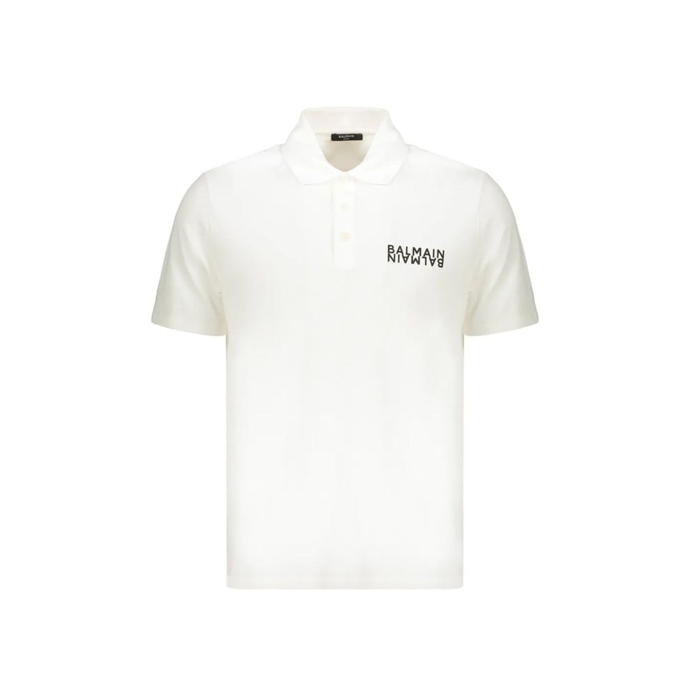Balmain Cotton Polo Shirt - White