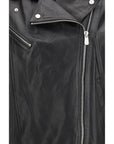 PINKO Vintage Biker Leather Jacket - Black