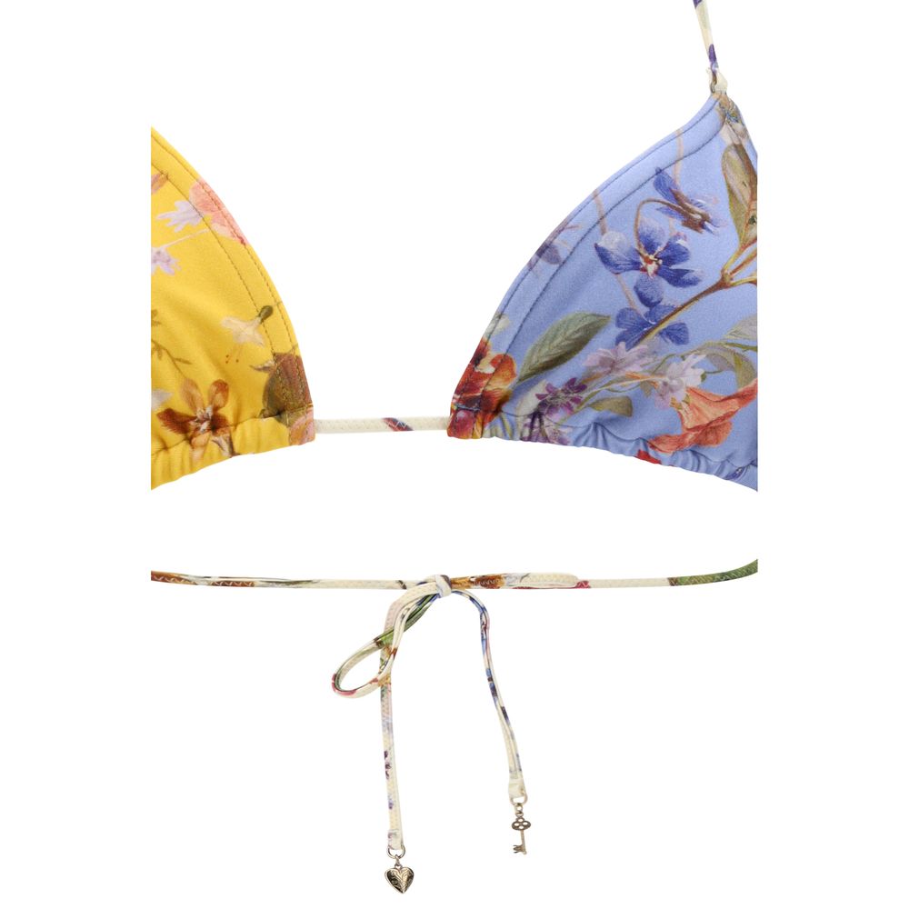 Zimmermann Patience Spliced Two-Piece Bikini Swimsuit Set