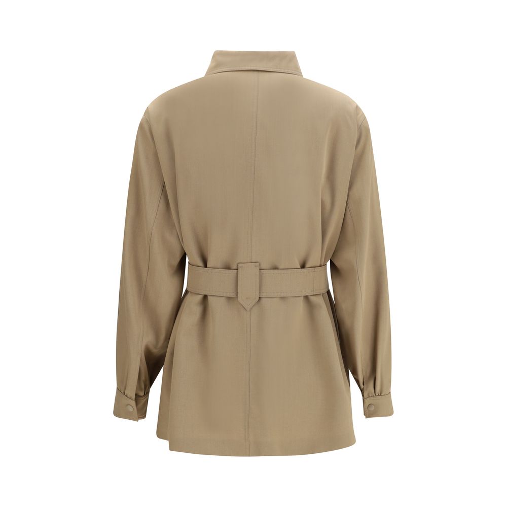 Max Mara Virgin Wool Coat - Beige