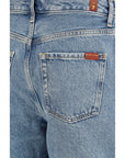 7FOR Lola Light Wash Bermuda Denim Shorts
