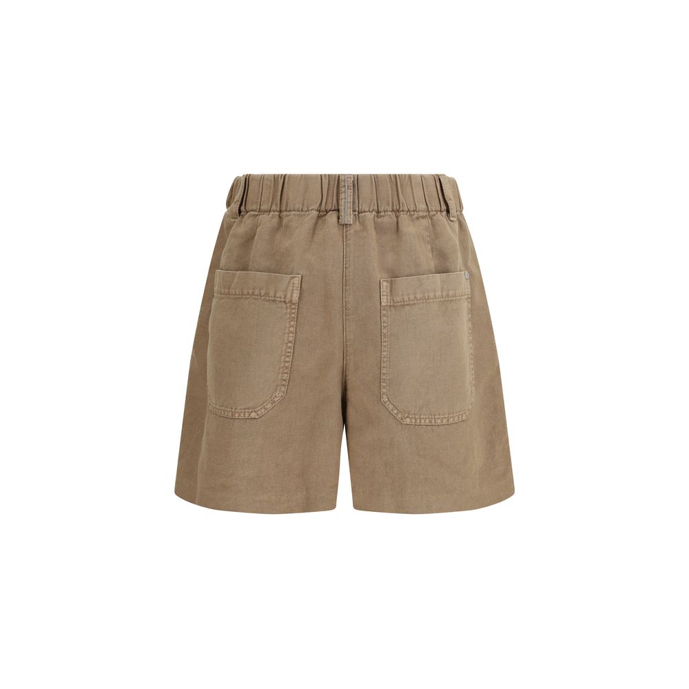 Brunello Cucinelli Beige Bermuda Shorts
