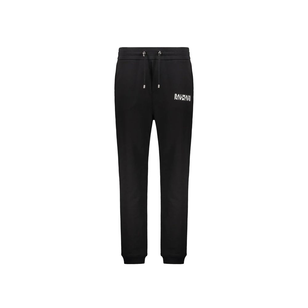 Balmain Logo Slim Fit Joggers - Black