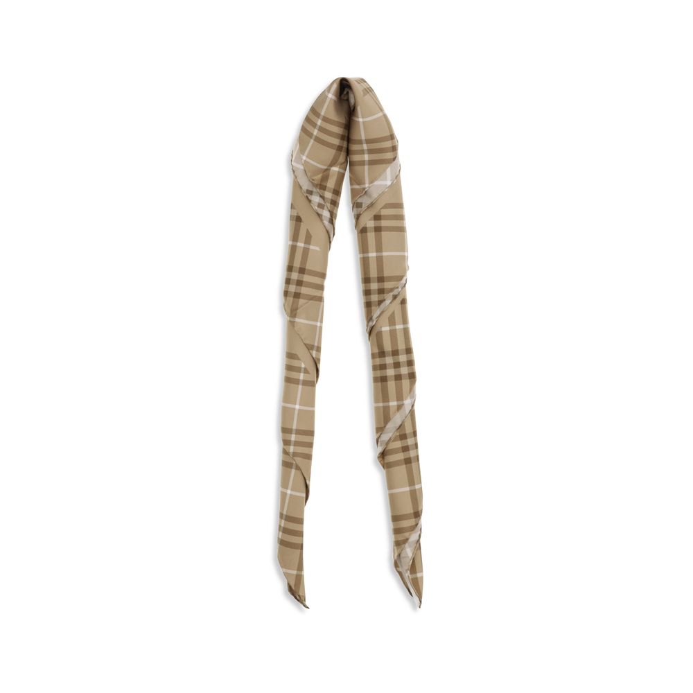 Burberry Silk Scarf - Beige