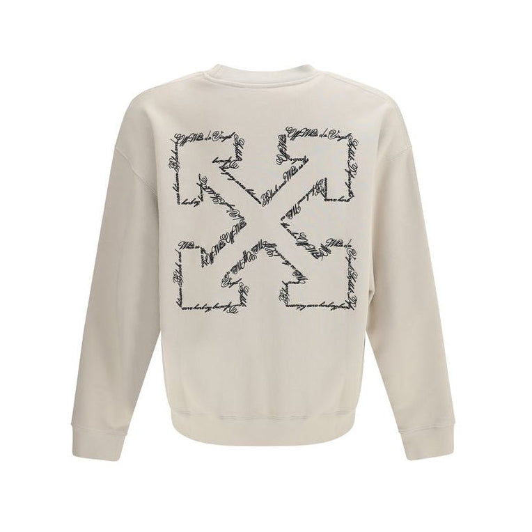 Off-White Script Arrow Sweatshirt - Ivory