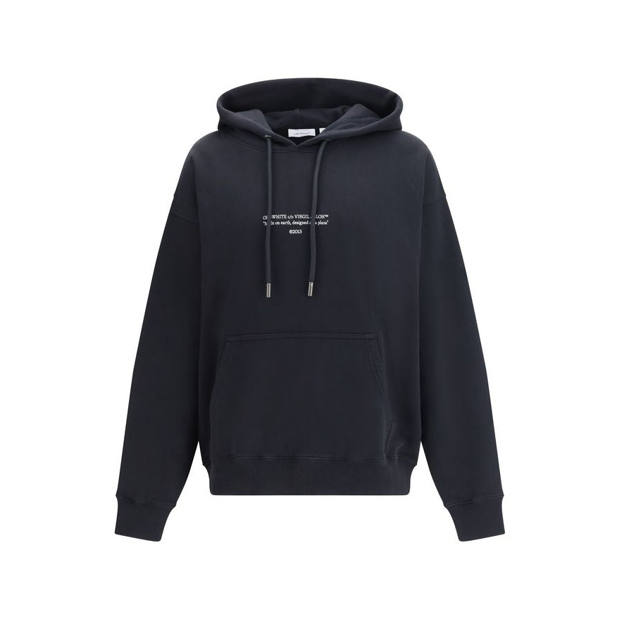 Off-White Typography Hoodie - Black
