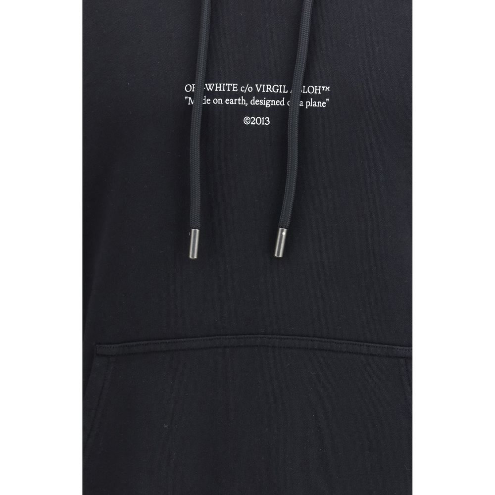 Off-White Typography Hoodie - Black