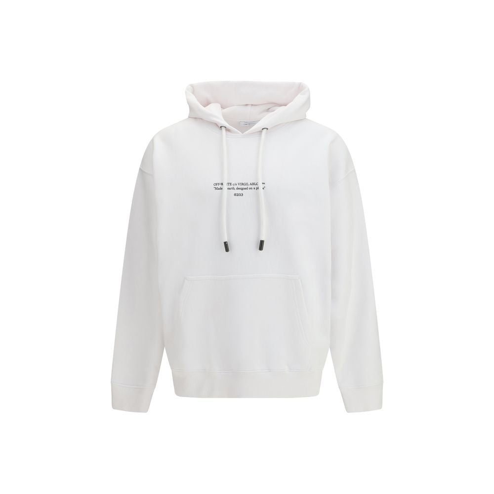 Off-White Typography Hoodie - White
