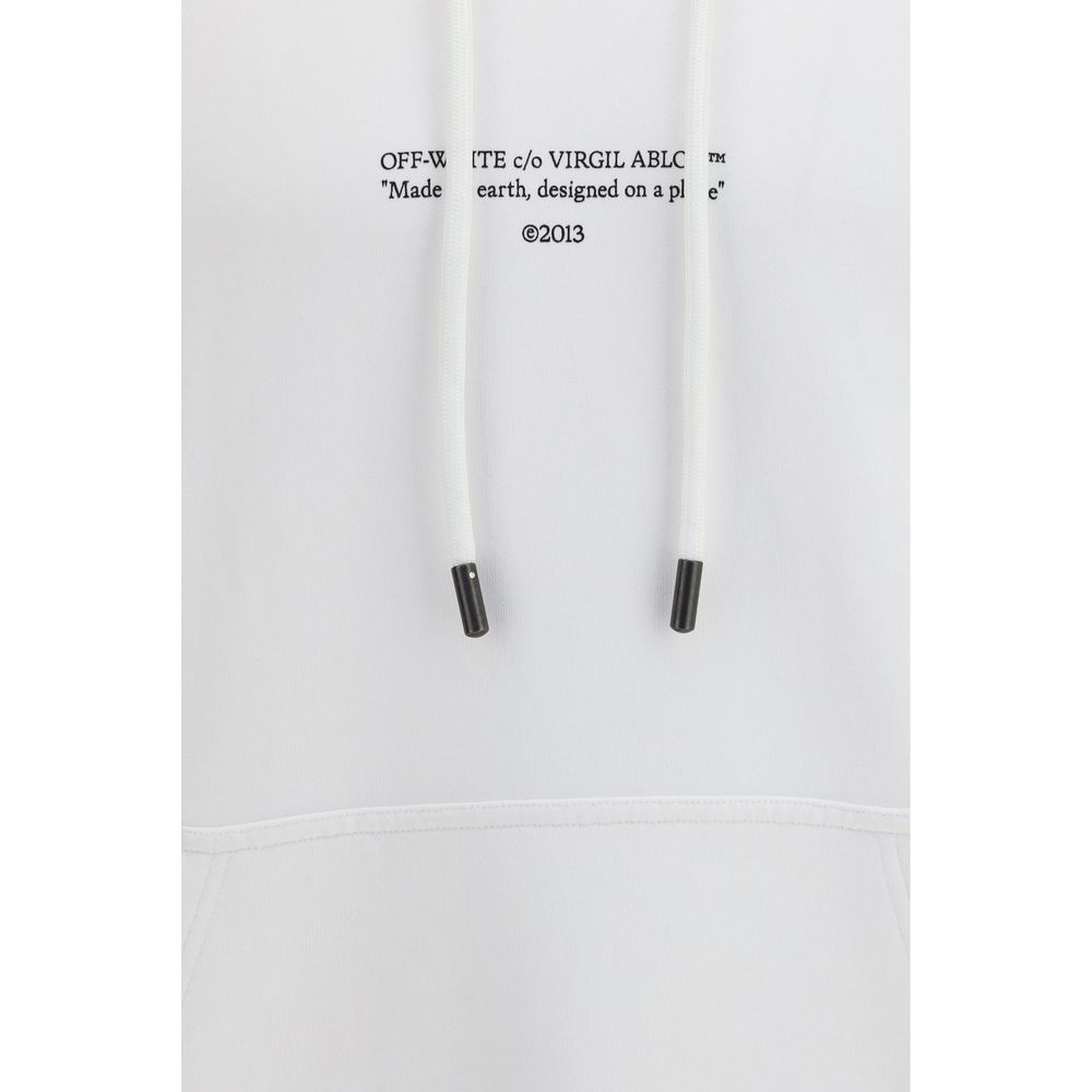 Off-White Typography Hoodie - White