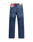 Diesel 2024 Dark Wash D-Macs Tapered Jeans - Mid Blue
