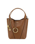 Chloé Small Spin Tote & Shoulder Bag In Grained Leather - Tan Brown