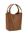 Chloé Small Spin Tote & Shoulder Bag In Grained Leather - Tan Brown