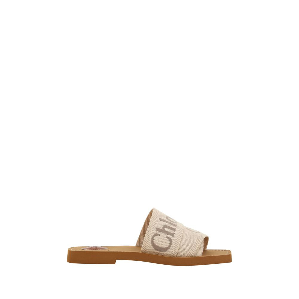 Chloé Logo Flat Sandals