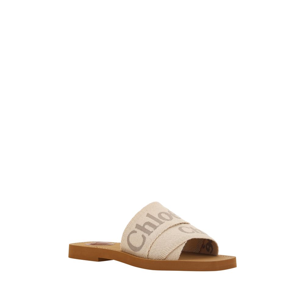 Chloé Logo Flat Sandals