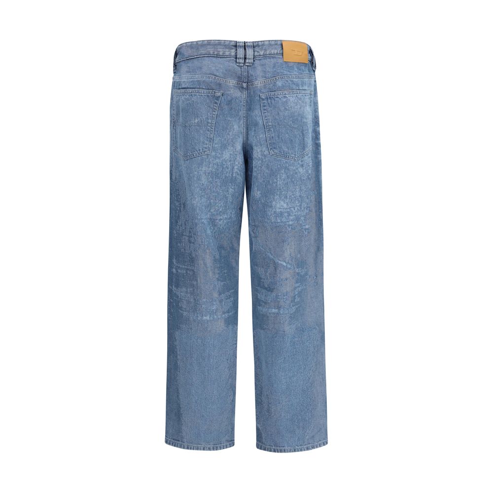 Diesel Vintage Wash 2001 D-Macro-FSI1 Straight-Leg Jeans - Mid Blue