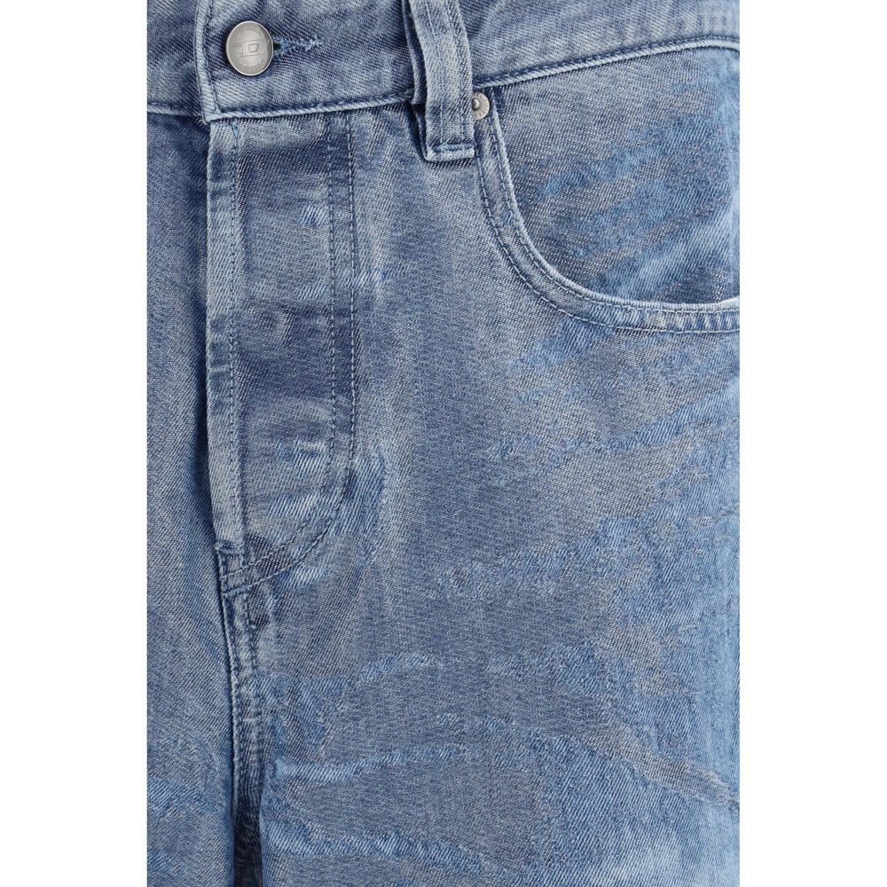 Diesel Vintage Wash 2001 D-Macro-FSI1 Straight-Leg Jeans - Mid Blue