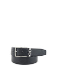 Ferragamo Leather Belt With Square Gancini Buckle