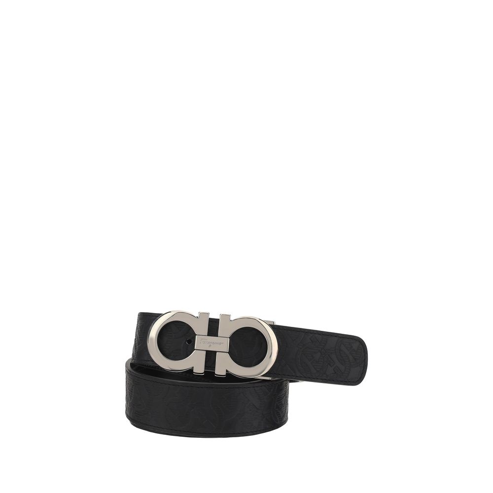 Ferragamo Black Double Adju Belt