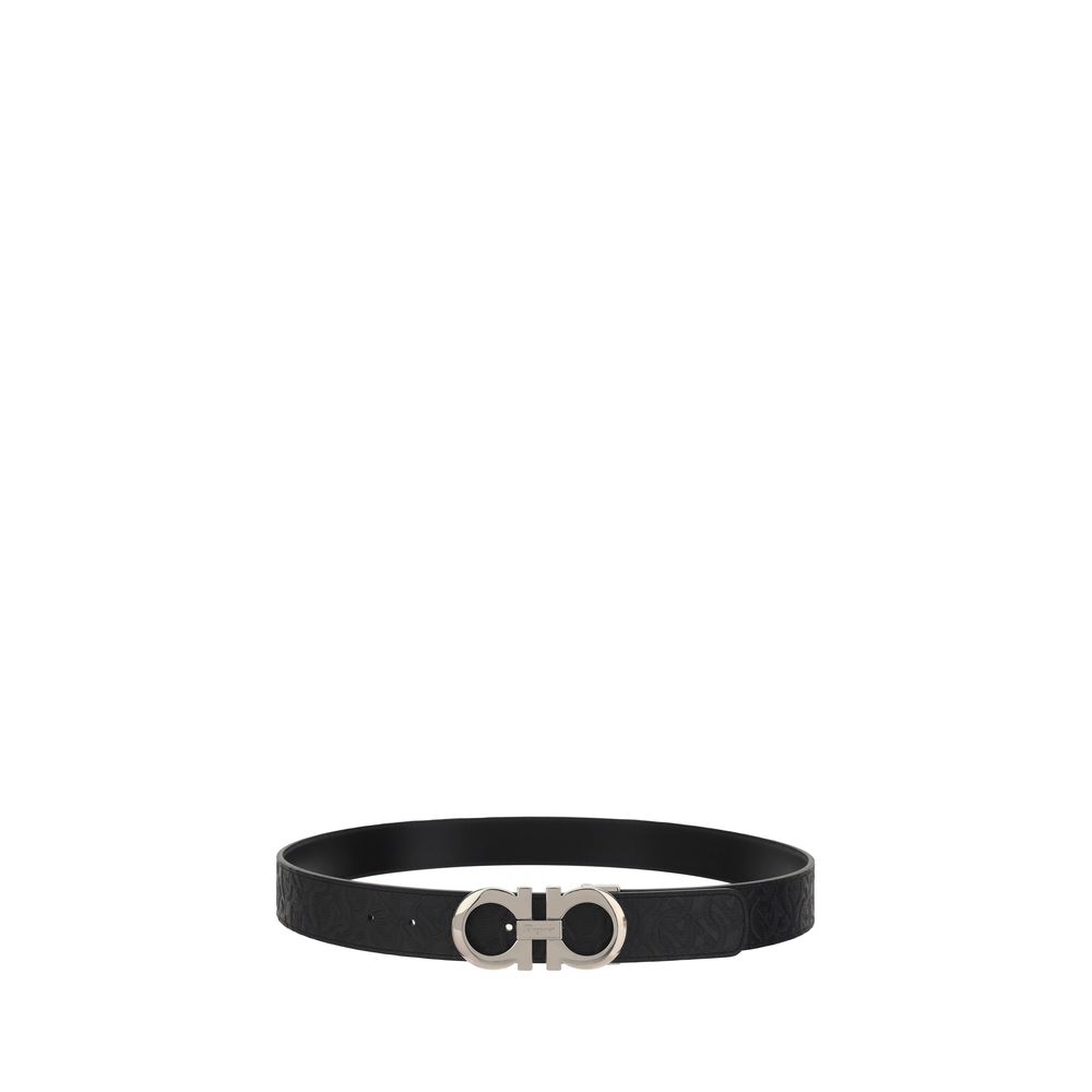 Ferragamo Black Double Adju Belt